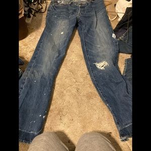 Abercrombie & Fitch Jeans. Paint,distressed accent